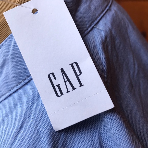 🎁 Gap Collarless Button Shirt Dress with Selftie - Picture 4 of 7